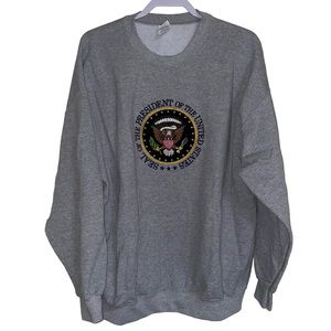 Seal of the President of the United States Gray Sweatshirt 2XL Embroidered